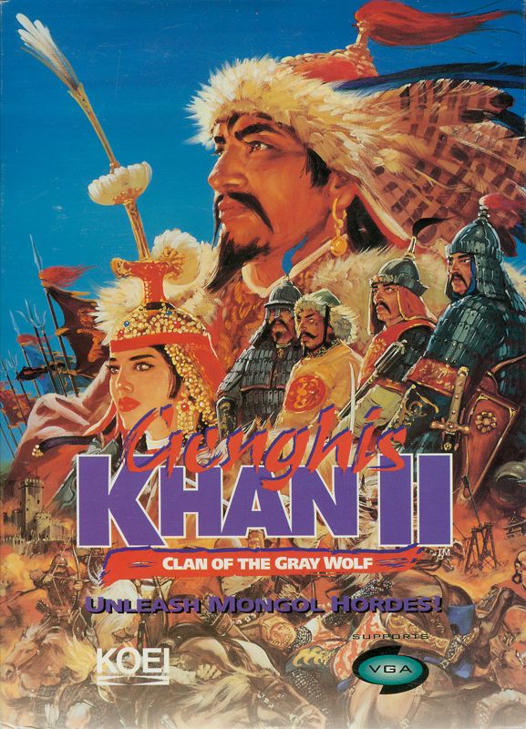 Genghis Khan II: Clan of the Gray Wolf box art for Sega Mega CD